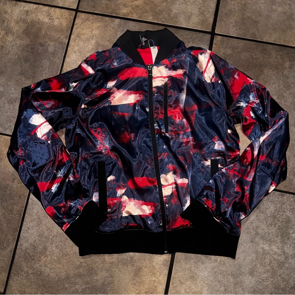 Adidas Red and Blue Patterned Jacket